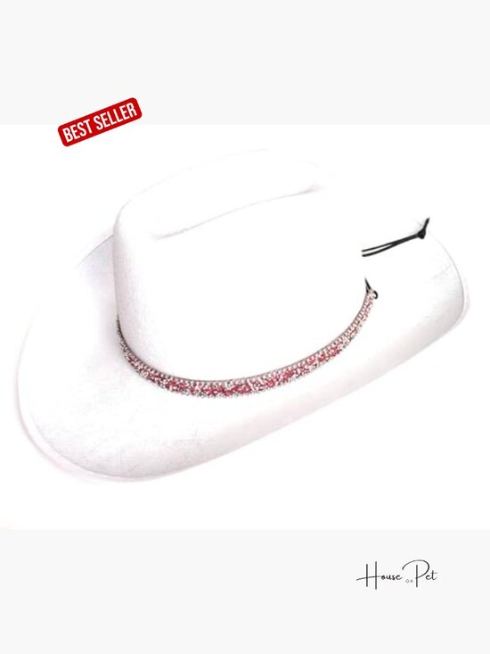 Crystal Rhinestone Cowgirl Hat Band Jewelry Adjustable Hat Not Included main image 4